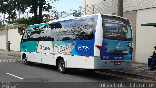 Guaiúba Transportes 151005 na cidade de Santos, São Paulo, Brasil, por Lucas Cirilo. Número da foto: #3592833.
