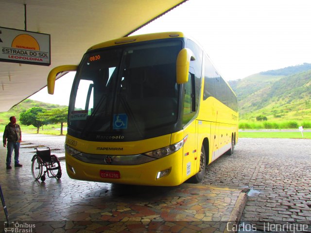Viação Itapemirim 60503 na cidade de Leopoldina, Minas Gerais, Brasil, por Carlos  Henrique. Número da foto: #3590759.