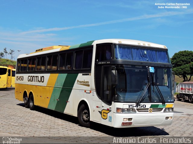 Empresa Gontijo de Transportes 15450 na cidade de João Monlevade, Minas Gerais, Brasil, por Antonio Carlos Fernandes. ID da foto: 3590960.