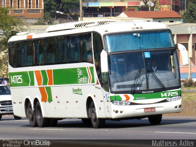 Cia. São Geraldo de Viação 14725 na cidade de Belo Horizonte, Minas Gerais, Brasil, por Matheus Adler. Número da foto: #3591658.
