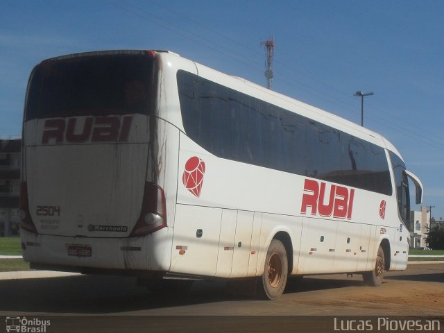 Expresso Rubi 2504 na cidade de Campo Verde, Mato Grosso, Brasil, por Lucas Piovesan. ID da foto: 3591064.