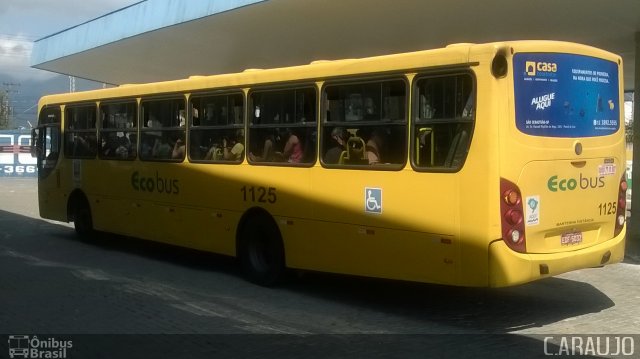 Ecobus 1125 na cidade de São Sebastião, São Paulo, Brasil, por Cainã Marcos de Araujo. Número da foto: #3592249.
