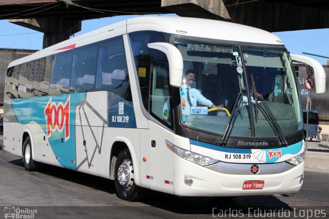 Auto Viação 1001 RJ 108.319 na cidade de Rio de Janeiro, Rio de Janeiro, Brasil, por Carlos Eduardo Lopes. ID da foto: 3595048.