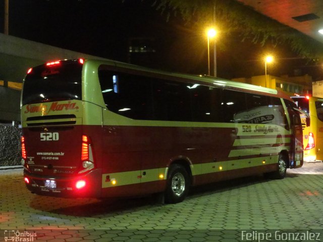 Santa Maria Fretamento e Turismo > Transportes Santa Maria(SP) 520 na cidade de Belo Horizonte, Minas Gerais, Brasil, por Felipe Gonzalez. Número da foto: #3594751.