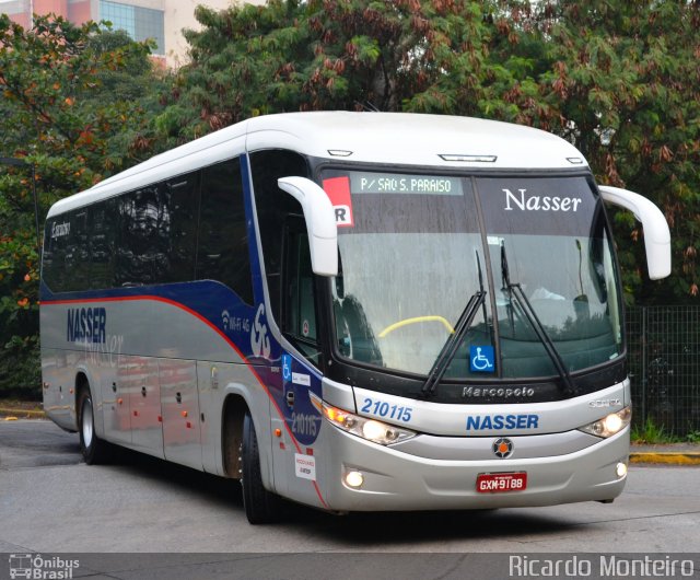 Viação Nasser 210115 na cidade de São Paulo, São Paulo, Brasil, por Ricardo Silva Monteiro. Número da foto: #3594664.