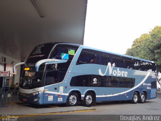 Nobre Transporte Turismo 2060 na cidade de Goiânia, Goiás, Brasil, por Douglas Andrez. ID da foto: 3593420.