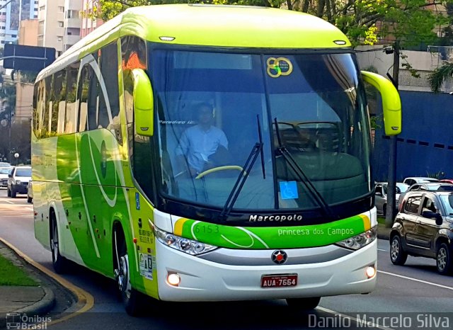 Expresso Princesa dos Campos 6153 na cidade de Curitiba, Paraná, Brasil, por Danilo Marcelo Silva. ID da foto: 3596480.