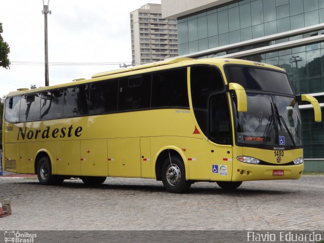 Viação Nordeste 1480 na cidade de Fortaleza, Ceará, Brasil, por Flávio Eduardo. Número da foto: #3595941.