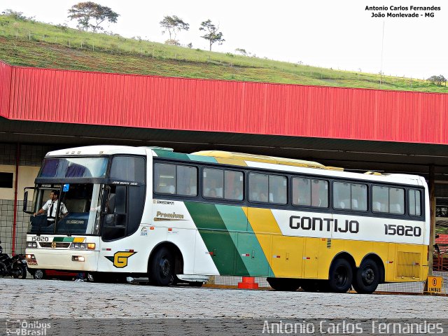 Empresa Gontijo de Transportes 15820 na cidade de João Monlevade, Minas Gerais, Brasil, por Antonio Carlos Fernandes. ID da foto: 3595602.