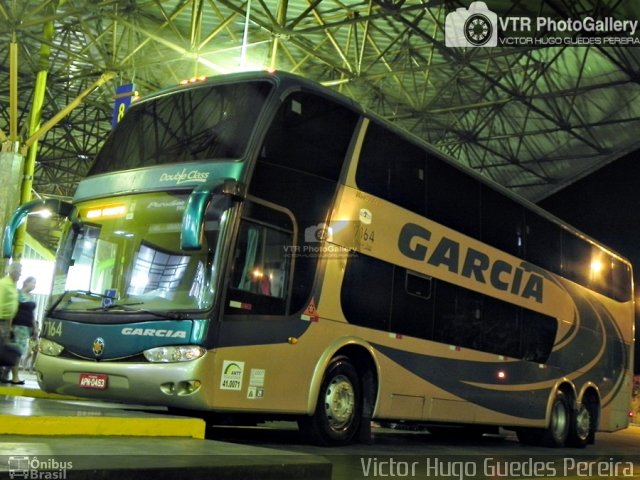 Viação Garcia 7164 na cidade de Maringá, Paraná, Brasil, por Victor Hugo Guedes Pereira. ID da foto: 3596405.