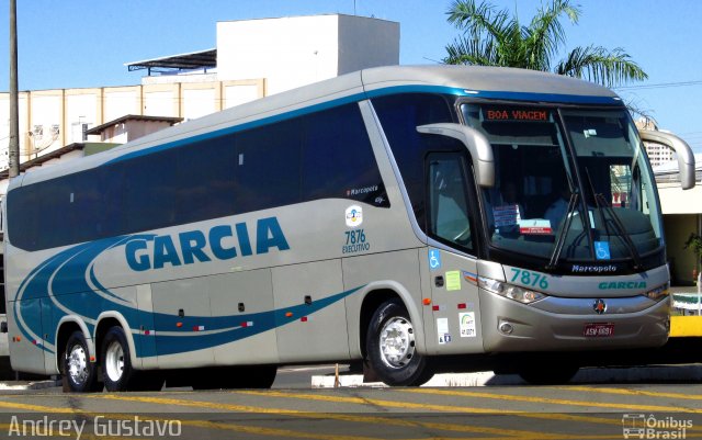 Viação Garcia 7876 na cidade de Londrina, Paraná, Brasil, por Andrey Gustavo. Número da foto: #3599523.