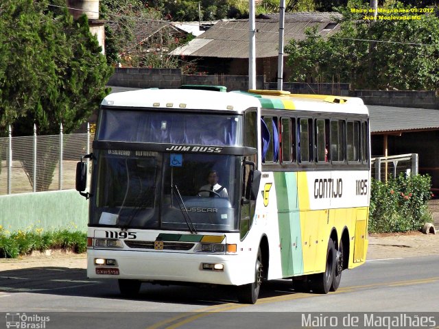 Empresa Gontijo de Transportes 11195 na cidade de Alvinópolis, Minas Gerais, Brasil, por Mairo de Magalhães. ID da foto: 3598047.