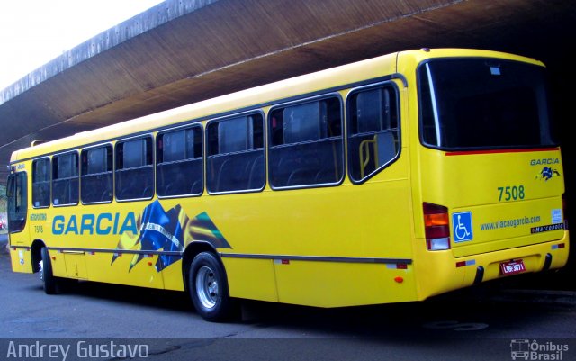 Viação Garcia 7508 na cidade de Londrina, Paraná, Brasil, por Andrey Gustavo. ID da foto: 3599403.