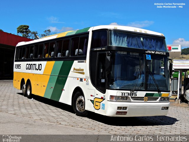 Empresa Gontijo de Transportes 11385 na cidade de João Monlevade, Minas Gerais, Brasil, por Antonio Carlos Fernandes. ID da foto: 3598043.