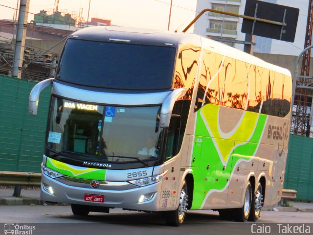 Brasil Sul Linhas Rodoviárias 2855 na cidade de São Paulo, São Paulo, Brasil, por Caio  Takeda. ID da foto: 3597568.