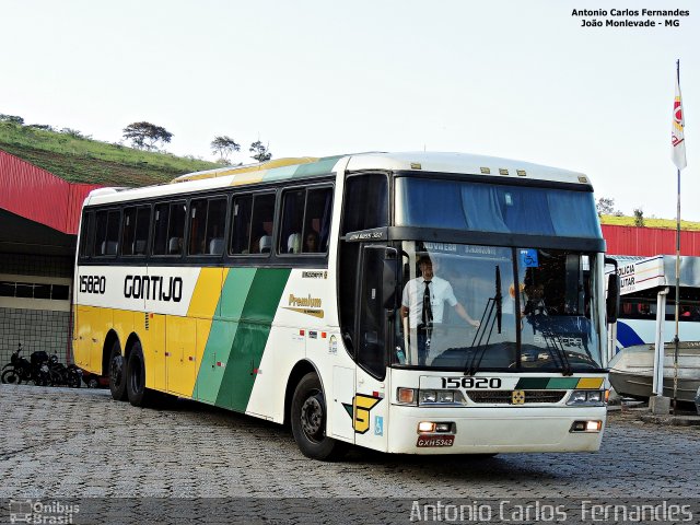 Empresa Gontijo de Transportes 15820 na cidade de João Monlevade, Minas Gerais, Brasil, por Antonio Carlos Fernandes. ID da foto: 3597959.