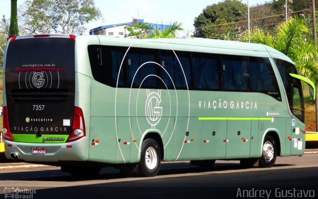 Viação Garcia 7357 na cidade de Londrina, Paraná, Brasil, por Andrey Gustavo. ID da foto: 3599505.