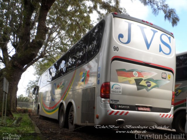 JVS Transporte e Turismo 708 na cidade de Santa Maria, Rio Grande do Sul, Brasil, por Cleverton Schmitt. Número da foto: #3601189.