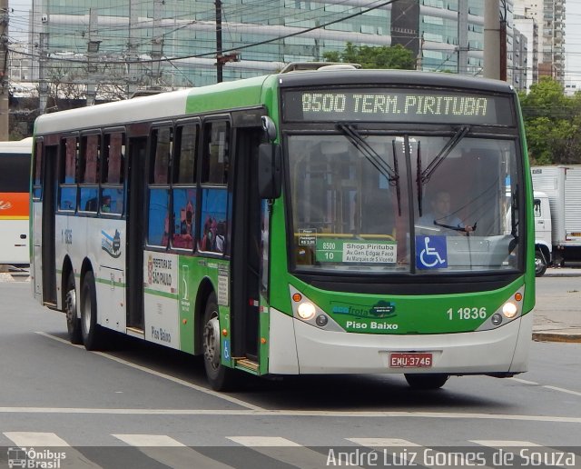 Viação Santa Brígida 1 1836 na cidade de São Paulo, São Paulo, Brasil, por André Luiz Gomes de Souza. ID da foto: 3601229.