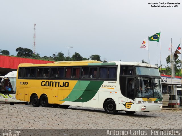 Empresa Gontijo de Transportes 15380 na cidade de João Monlevade, Minas Gerais, Brasil, por Antonio Carlos Fernandes. ID da foto: 3599986.