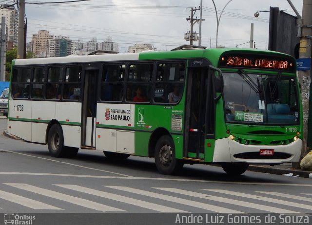 Viação Santa Brígida 1 1733 na cidade de São Paulo, São Paulo, Brasil, por André Luiz Gomes de Souza. ID da foto: 3601207.