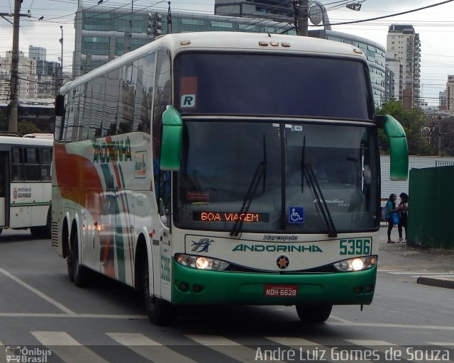 Empresa de Transportes Andorinha 5396 na cidade de São Paulo, São Paulo, Brasil, por André Luiz Gomes de Souza. ID da foto: 3601311.