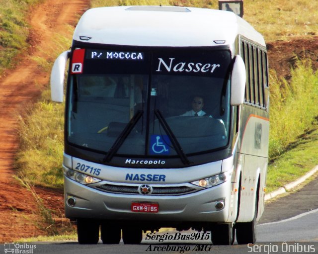 Viação Nasser 207115 na cidade de Arceburgo, Minas Gerais, Brasil, por Sérgio de Sousa Elias. Número da foto: #3602070.