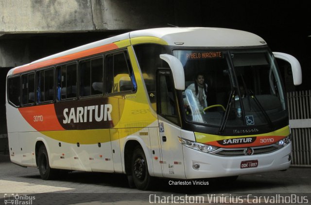 Saritur - Santa Rita Transporte Urbano e Rodoviário 30110 na cidade de Belo Horizonte, Minas Gerais, Brasil, por Charlestom Vinicius Carvalho Silva. Número da foto: #3602335.