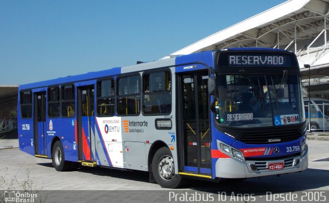 Guarulhos Transportes 33.756 na cidade de Guarulhos, São Paulo, Brasil, por Cristiano Soares da Silva. ID da foto: 3603132.