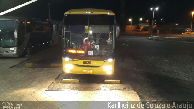 Viação Nordeste 8020 na cidade de Lajes, Rio Grande do Norte, Brasil, por Karlheinz de Souza e Araújo. Número da foto: #3602641.