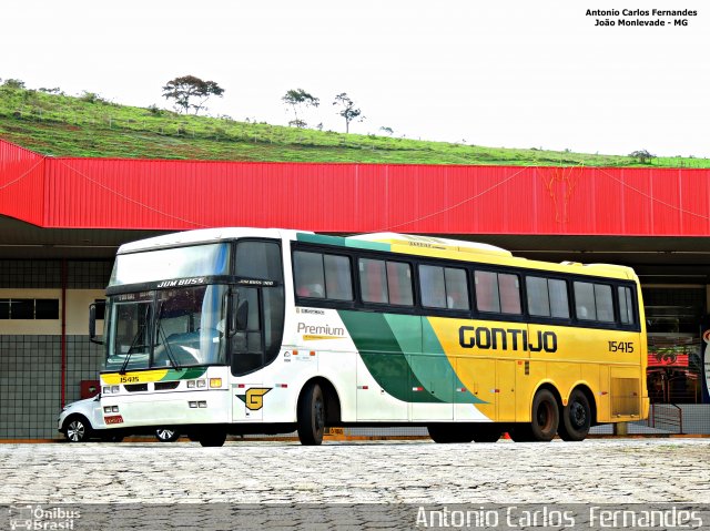 Empresa Gontijo de Transportes 15415 na cidade de João Monlevade, Minas Gerais, Brasil, por Antonio Carlos Fernandes. Número da foto: #3543711.