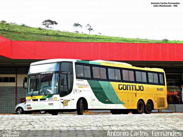 Empresa Gontijo de Transportes 15415 na cidade de João Monlevade, Minas Gerais, Brasil, por Antonio Carlos Fernandes. ID da foto: 3543711.