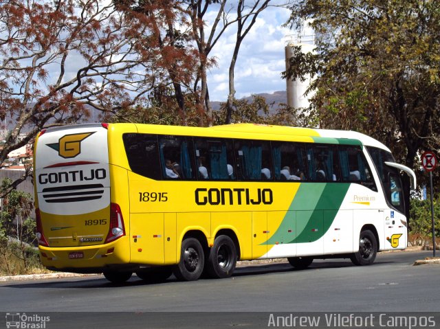 Empresa Gontijo de Transportes 18915 na cidade de Montes Claros, Minas Gerais, Brasil, por Andrew Campos. ID da foto: 3605056.