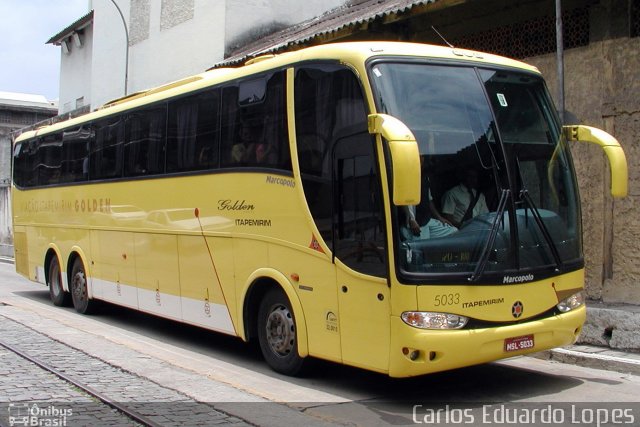 Viação Itapemirim 5033 na cidade de Rio de Janeiro, Rio de Janeiro, Brasil, por Carlos Eduardo Lopes. ID da foto: 3605123.