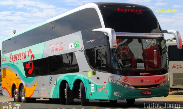 Expressa Turismo 55420 na cidade de Goiânia, Goiás, Brasil, por Carlos Júnior. ID da foto: 3605351.