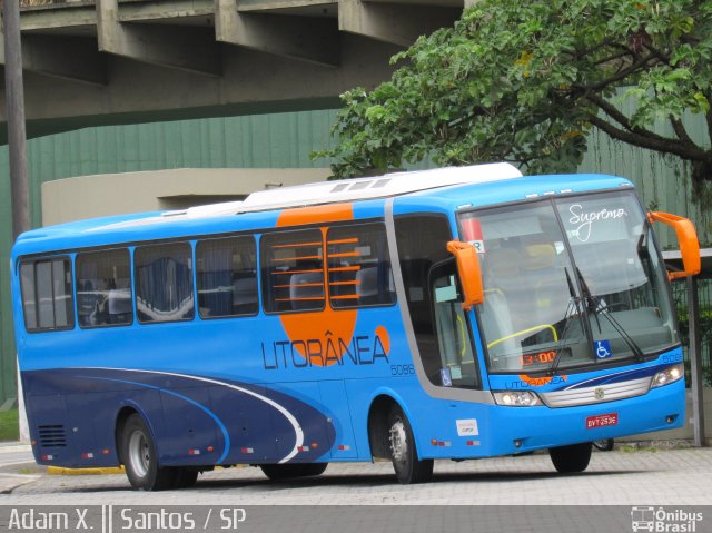 Litorânea Transportes Coletivos 5086 na cidade de Santos, São Paulo, Brasil, por Adam Xavier Rodrigues Lima. Número da foto: #3605385.
