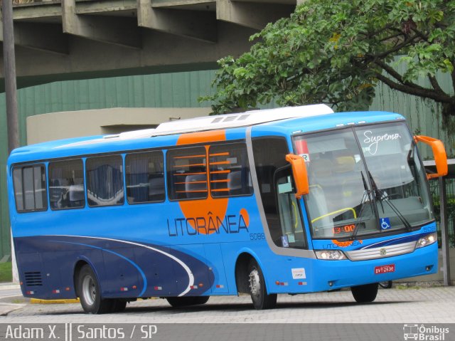 Litorânea Transportes Coletivos 5086 na cidade de Santos, São Paulo, Brasil, por Adam Xavier Rodrigues Lima. ID da foto: 3605385.