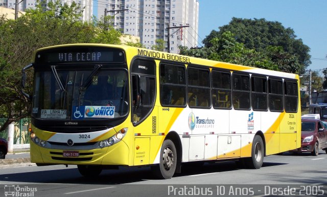 Viação Campo dos Ouros 3024 na cidade de Guarulhos, São Paulo, Brasil, por Cristiano Soares da Silva. Número da foto: #3604350.