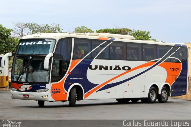 Expresso União 10171 na cidade de Montes Claros, Minas Gerais, Brasil, por Carlos Eduardo Lopes. ID da foto: 3604499.