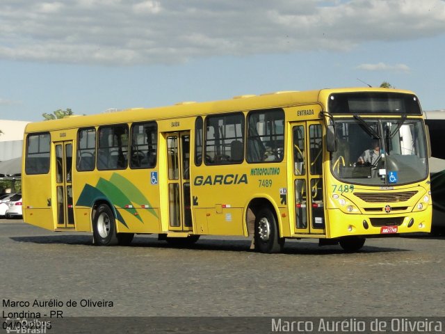 Viação Garcia 7489 na cidade de Londrina, Paraná, Brasil, por Marco Aurélio de Oliveira. Número da foto: #3605233.
