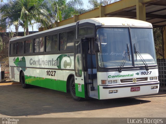 Viação Continental de Transportes 1027 na cidade de Patos de Minas, Minas Gerais, Brasil, por Lucas Borges . ID da foto: 3604593.