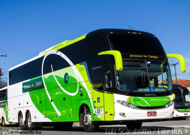 Expresso Princesa dos Campos 6545 na cidade de Curitiba, Paraná, Brasil, por Luiz Scarabotto . Número da foto: #3604878.