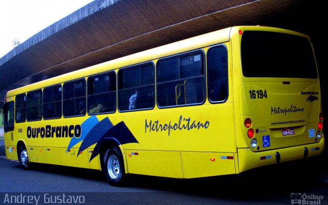 Viação Ouro Branco 16194 na cidade de Londrina, Paraná, Brasil, por Andrey Gustavo. Número da foto: #3605917.