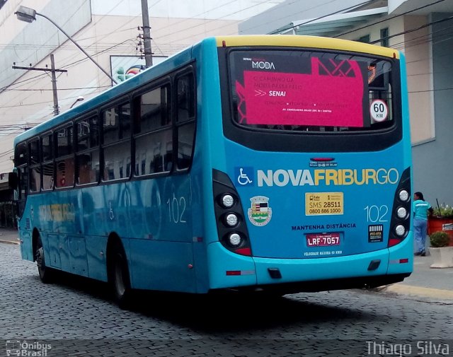 FAOL - Friburgo Auto Ônibus 102 na cidade de Nova Friburgo, Rio de Janeiro, Brasil, por Thiago Silva. Número da foto: #3606323.