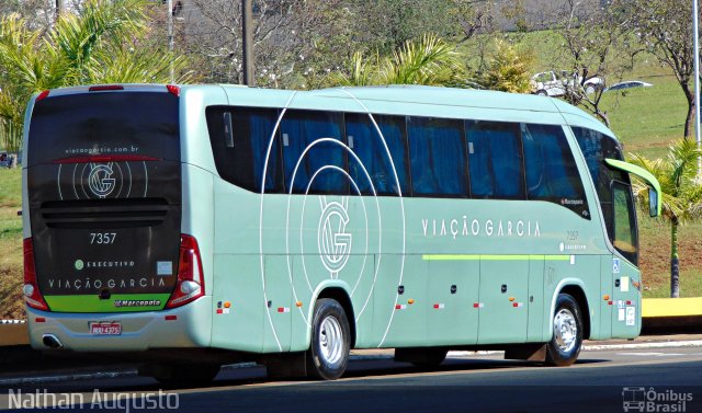 Viação Garcia 7357 na cidade de Londrina, Paraná, Brasil, por Nathan Augusto. Número da foto: #3608188.