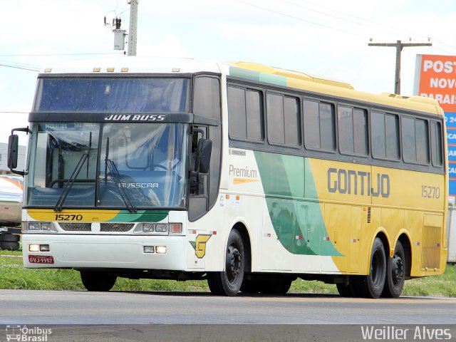 Empresa Gontijo de Transportes 15270 na cidade de Vitória da Conquista, Bahia, Brasil, por Weiller Alves. ID da foto: 3608468.