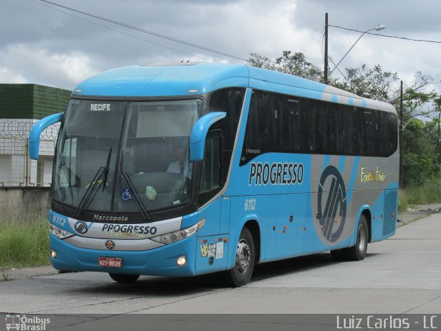Auto Viação Progresso 6112 na cidade de Recife, Pernambuco, Brasil, por Luiz Carlos de Santana. Número da foto: #3607787.