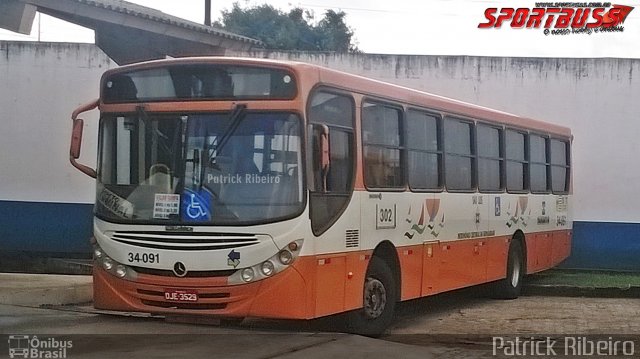 Taguatur - Taguatinga Transporte e Turismo 34-091 na cidade de São Luís, Maranhão, Brasil, por Patrick Ribeiro. Número da foto: #3606526.