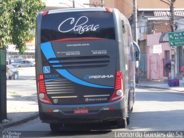 Empresa de Ônibus Nossa Senhora da Penha 53001 na cidade de São Paulo, São Paulo, Brasil, por Leonardo Guedes de Sá. Número da foto: #3606709.