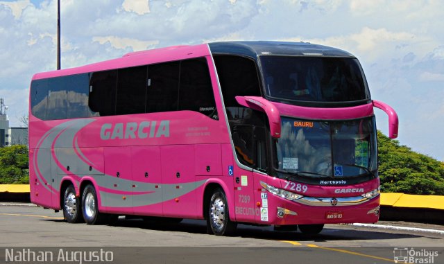 Viação Garcia 7289 na cidade de Londrina, Paraná, Brasil, por Nathan Augusto. Número da foto: #3608180.